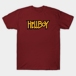 HELLBOY - letters gold T-Shirt